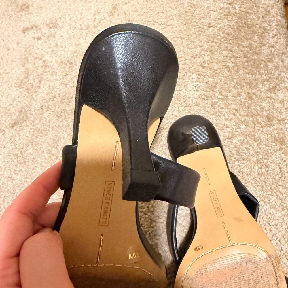 Vince Camuto Black Women's Heel Sandals - Picture 7 of 13